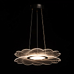 Люстра с прозрачным волнистым плафоном в форме цветка Ethereal Bloom варинант исполнения - 3 | Loft Concept в Кирове