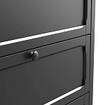 Комод с 3-мя ящиками черный Silva Black Chest of Drawers варинант исполнения - 5 | Loft Concept в Кирове