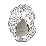 Бра с рельефным волнообразным стеклянным плафоном и вставкой из мрамора Liquid Stone варинант исполнения - 6 | Loft Concept в Кирове