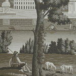 Обои ручная роспись Monuments of Paris Eau Forte on scenic paper варинант исполнения - 1 | Loft Concept в Кирове