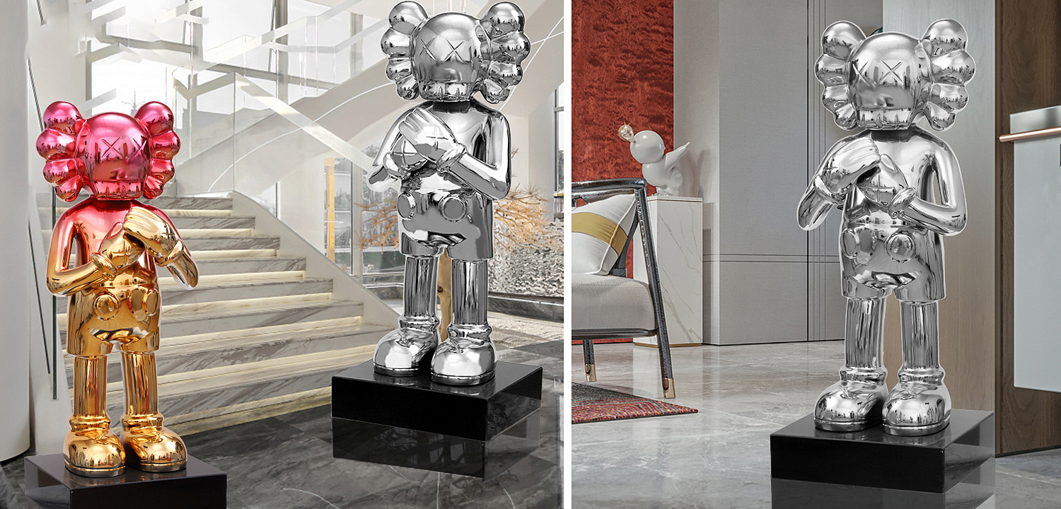 Статуэтка KAWS Silver on stand Статуэтка KAWS Silver on stand - Loft-Concept в Кирове