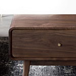 Кофейный стол из дерева с ящиком и нишей для хранения Coffee Walnut Table варинант исполнения - 5 | Loft Concept в Кирове