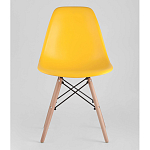 Пластиковый стул на ножках из массива бука Eames Yellow варинант исполнения - 4 | Loft Concept в Кирове