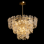 Люстра многоярусная с объемными прозрачными цветами Hanging Flowers варинант исполнения - 3 | Loft Concept в Кирове