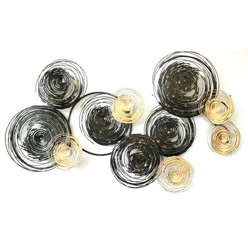 Панно настенное Blank Gray Threads Серый Золотой в Кирове | Loft Concept 