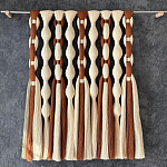 Дизайнерский Декор на стену с кисточками из хлопковых нитей wall panel Thread brushes варинант исполнения - 1 | Loft Concept в Кирове