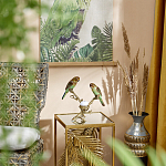 Подсвечник с двумя попугаями из фарфора на бронзовой ветке Eden Garden варинант исполнения - 6 | Loft Concept в Кирове