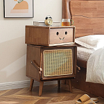 Тумбочка прикроватная деревянная Робот Robot Desk варинант исполнения - 1 | Loft Concept в Кирове