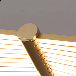 Люстра в виде распахнутых крыльев из тонких металлических планок Flight of Freedom варинант исполнения - 2 | Loft Concept в Кирове