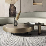 Комплект их 2-х круглых дизайнерских журнальных столов Difelap варинант исполнения - 1 | Loft Concept в Кирове
