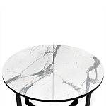 Стол обеденный раздвижной со столешницей белый мрамор Magali варинант исполнения - 6 | Loft Concept в Кирове