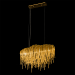 Люстра подвесная с металлическими цепочками и изогнутыми металлическими дугами 72 см Atlantis Chain варинант исполнения - 15 | Loft Concept в Кирове