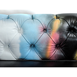 Диван в Лофт Честерфильд граффити из винтажной кожи GRAFFITI PARA Chesterfield варинант исполнения - 5 | Loft Concept в Кирове