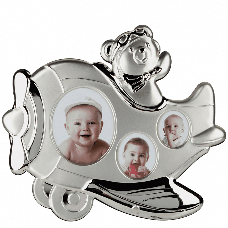 Фоторамка детская Childhood Airplane Серебряный в Кирове | Loft Concept 