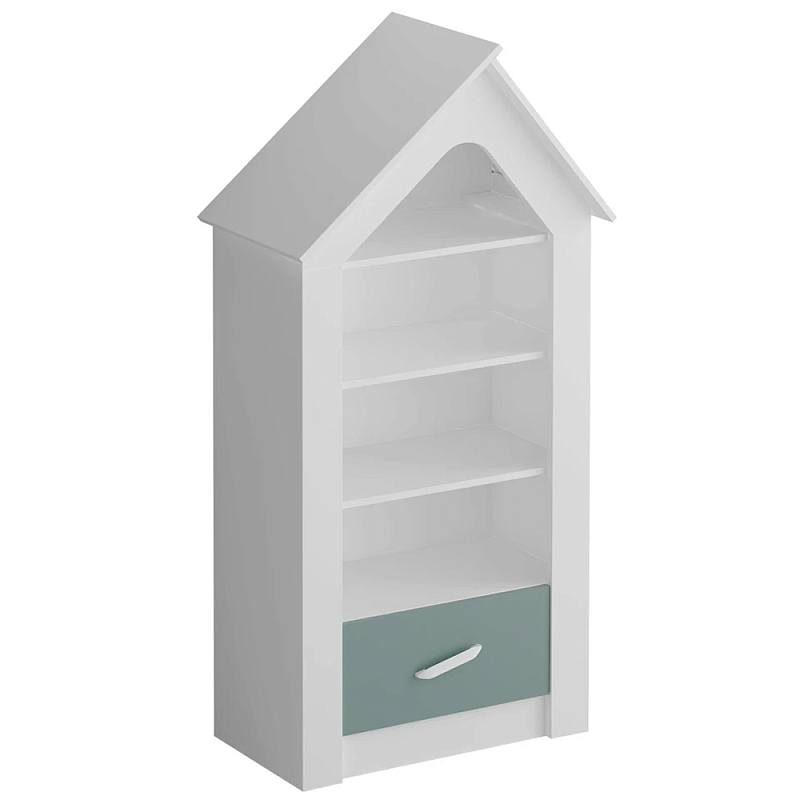 Стеллаж в детскую Tiny Town Rack Белый Зеленый шалфей Розовый Бежевый Стеллаж в детскую Tiny Town Rack Белый Зеленый шалфей Розовый Бежевый в Кирове | Loft Concept