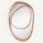 Ассиметричное зеркало в дубовой раме Infinity Symbol варинант исполнения - 1 | Loft Concept в Кирове