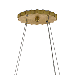 Люстра овальная в сочетании черного и золотого цвета Mesh Lighting варинант исполнения - 5 | Loft Concept в Кирове