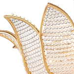 Люстра в форме тюльпана с лепестками из прозрачных стеклянных бусин Hanging Flowers варинант исполнения - 1 | Loft Concept в Кирове