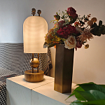 Настольная лампа в виде фонаря с белым фактурным абажуром Echoes of Light варинант исполнения - 4 | Loft Concept в Кирове