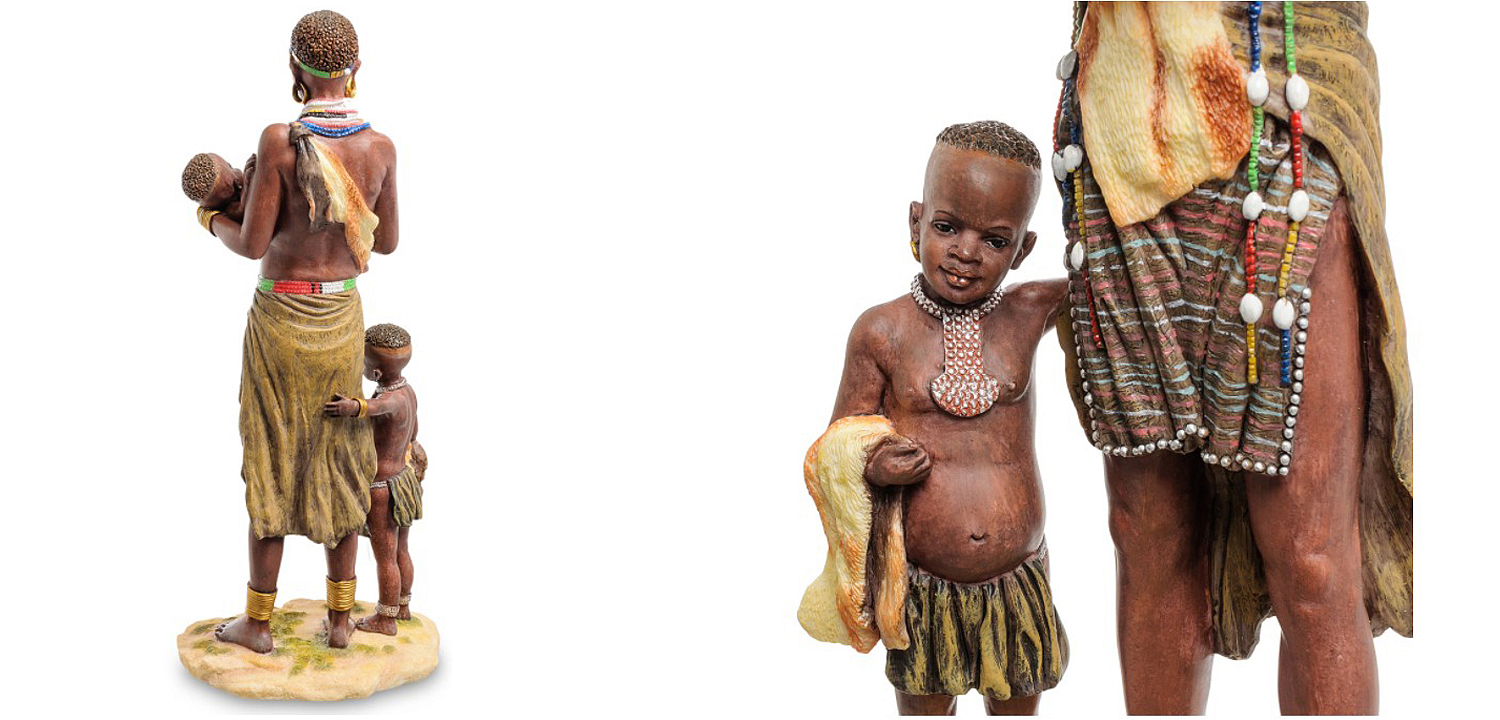 Статуэтка African woman with children Статуэтка African woman with children - Loft-Concept в Кирове