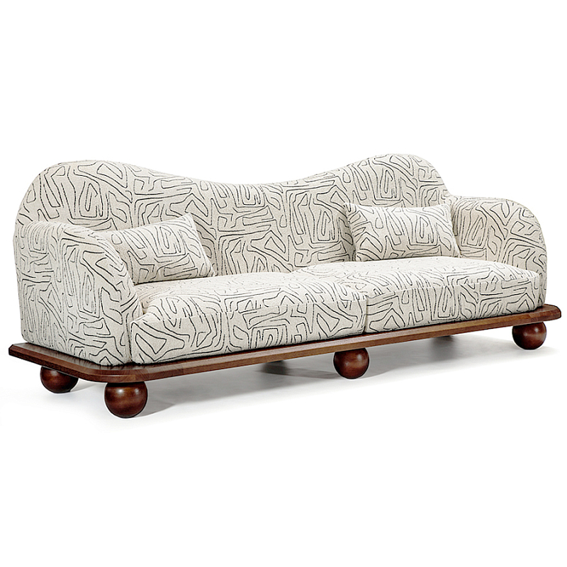 Диван Indra Sofa Молочный Коричневый в Кирове | Loft Concept 