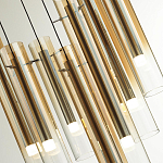 Люстра каскадная с 7-ю цилиндрическими плафонами из стекла Luminous Cylinders варинант исполнения - 5 | Loft Concept в Кирове