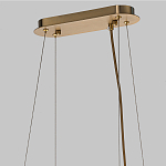 Люстра подвесная с овальными подвесками из стекла дымчатого цвета Harlow Crystal Round варинант исполнения - 6 | Loft Concept в Кирове