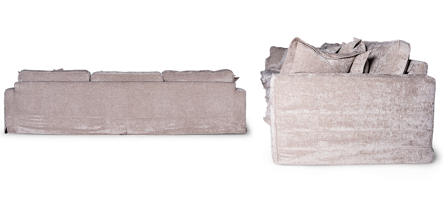 Диван Evelyn Gray Velour Sofa Диван Evelyn Gray Velour Sofa - Loft-Concept в Кирове