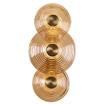 Бра со стеклянными плафонами янтарного цвета в форме дисков Savio Glass Disc варинант исполнения - 1 | Loft Concept в Кирове