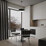 Подвесной светильник круглый черного цвета из металла  Vita Cuna варинант исполнения - 7 | Loft Concept в Кирове