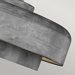 Подвесной светильник с массивным круглым стальным плафоном серого цвета в индустриальном стиле на цепи Feiss варинант исполнения - 7 | Loft Concept в Кирове