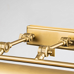 Светильник для картин цвета состаренная латунь с широким плафоном на прямоугольном основании Elstead Lighting варинант исполнения - 3 | Loft Concept в Кирове