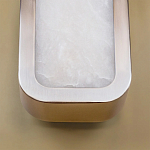 Бра в металлическом корпусе с рассеивателем из бежевого алебастра Cryptocrystalline Stone варинант исполнения - 4 | Loft Concept в Кирове