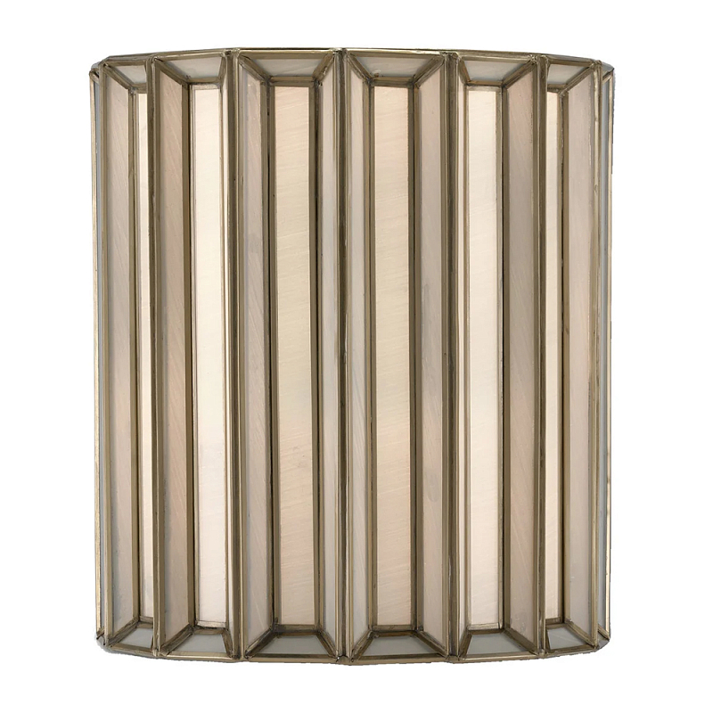 Бра настенное с фактурным каркасом Soft Glow Lamps Молочный Латунь в Кирове | Loft Concept 