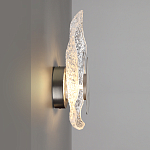 Бра с рельефным волнообразным стеклянным плафоном и вставкой из мрамора Liquid Stone варинант исполнения - 7 | Loft Concept в Кирове