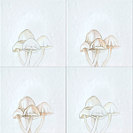 Плитка с узором Поганки варинант исполнения - 1 | Loft Concept в Кирове