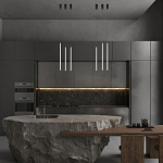 Подвсеной светильник светодиодный металлический цилиндрической формы черно-белый Trumpet tube варинант исполнения - 5 | Loft Concept в Кирове