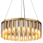 Люстра со стеклянными цилиндрическими плафонами Luminous Cylinders Amber Round варинант исполнения - 1 | Loft Concept в Кирове
