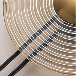 Бра с янтарным стеклянным диском и золотистыми акцентами Savio Glass Disc варинант исполнения - 4 | Loft Concept в Кирове