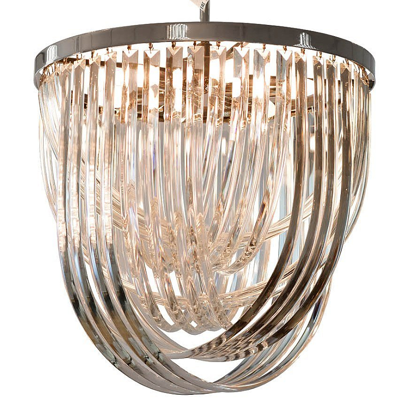 Люстра Lava Tube Pendant Clear Flat 54 Хром Прозрачный Люстра Lava Tube Pendant Clear Flat 54 Хром Прозрачный в Кирове | Loft Concept