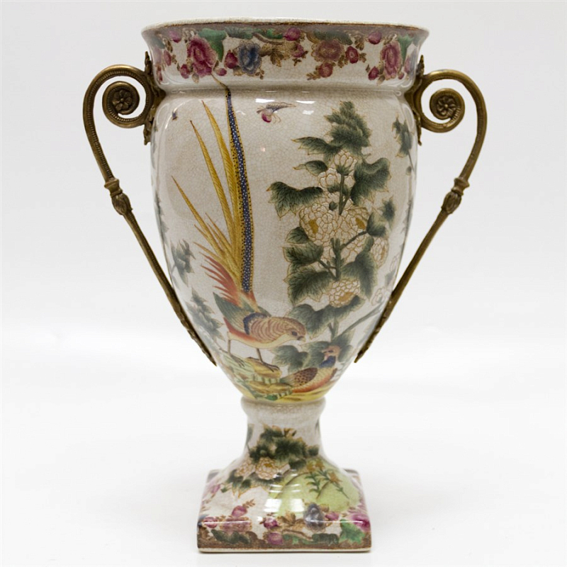 Фарфоровая ваза Cup Vase Бежевый Бронза Фарфоровая ваза Cup Vase Бежевый Бронза в Кирове | Loft Concept