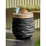 Приставной столик с фактурой под натуральное дерево Immortality варинант исполнения - 5 | Loft Concept в Кирове