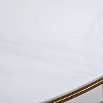 Консоль приставная полукруглая на основании золотого цвета Interior Accent варинант исполнения - 3 | Loft Concept в Кирове