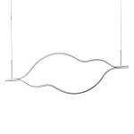 Подвесной светильник волнообразный изогнутый на двух тросах 123 см Spiral Lighting варинант исполнения - 1 | Loft Concept в Кирове