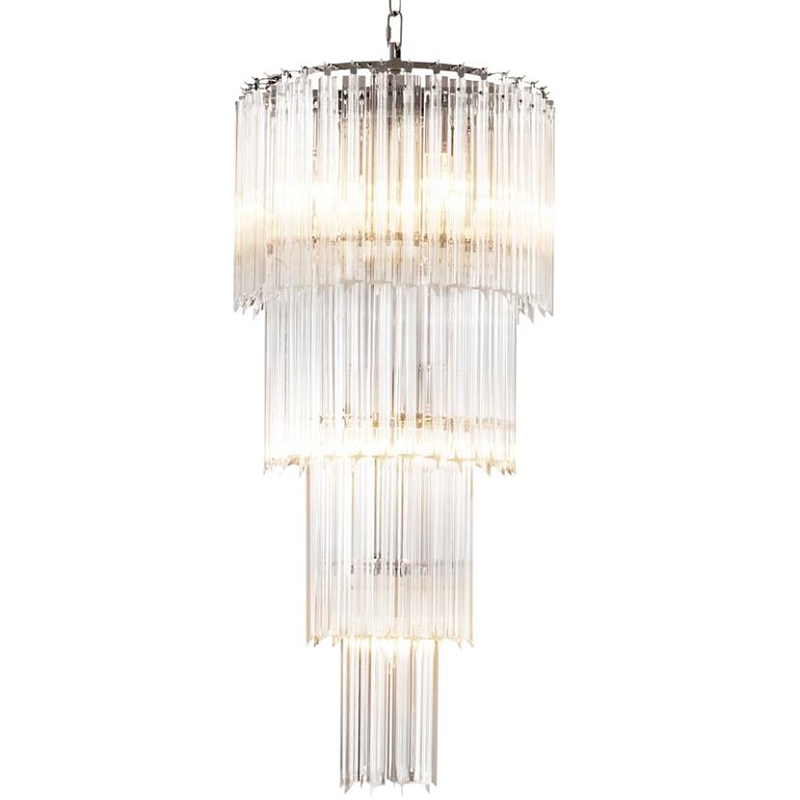 Люстра Chandelier Alpina S Никель Прозрачный (Transparent) Люстра Chandelier Alpina S Никель Прозрачный (Transparent) в Кирове | Loft Concept