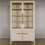 Витрина Primo со стеклянными фасадами и буфетом шпон Светлый дуб варинант исполнения - 2 | Loft Concept в Кирове