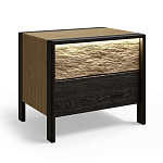 Тумба 2 ящика с подсветкой на рельефном фасаде Warm Industrial варинант исполнения - 3 | Loft Concept в Кирове