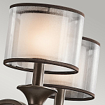 Люстра с белыми тканевыми абажурами в прозрачных стеклянных цилиндрах Kichler варинант исполнения - 21 | Loft Concept в Кирове