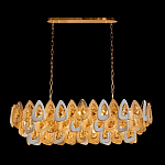 Люстра овальная с многослойными белыми и прозрачными подвесками Character Chandelier варинант исполнения - 1 | Loft Concept в Кирове