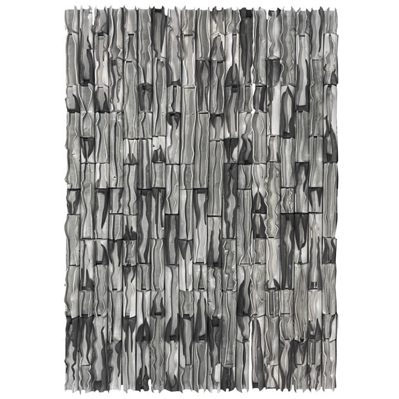 Объемное Панно на стену Grey Micro Waves Серый в Кирове | Loft Concept 